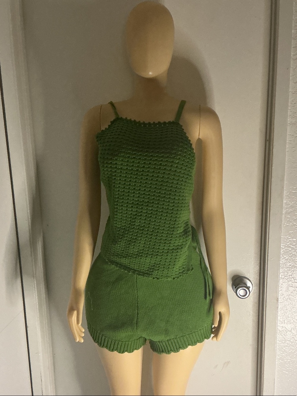 Green Knit set - Women's Crochet Style